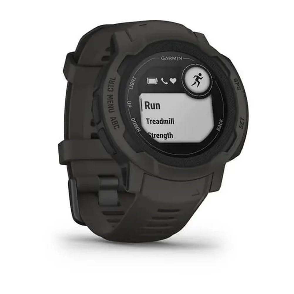 Garmin Instinct 2, Rugged Outdoor Watch with GPS, Built for All Elements, Multi-GNSS Support, Tracback Routing and More, Graphite - 010-02626-10