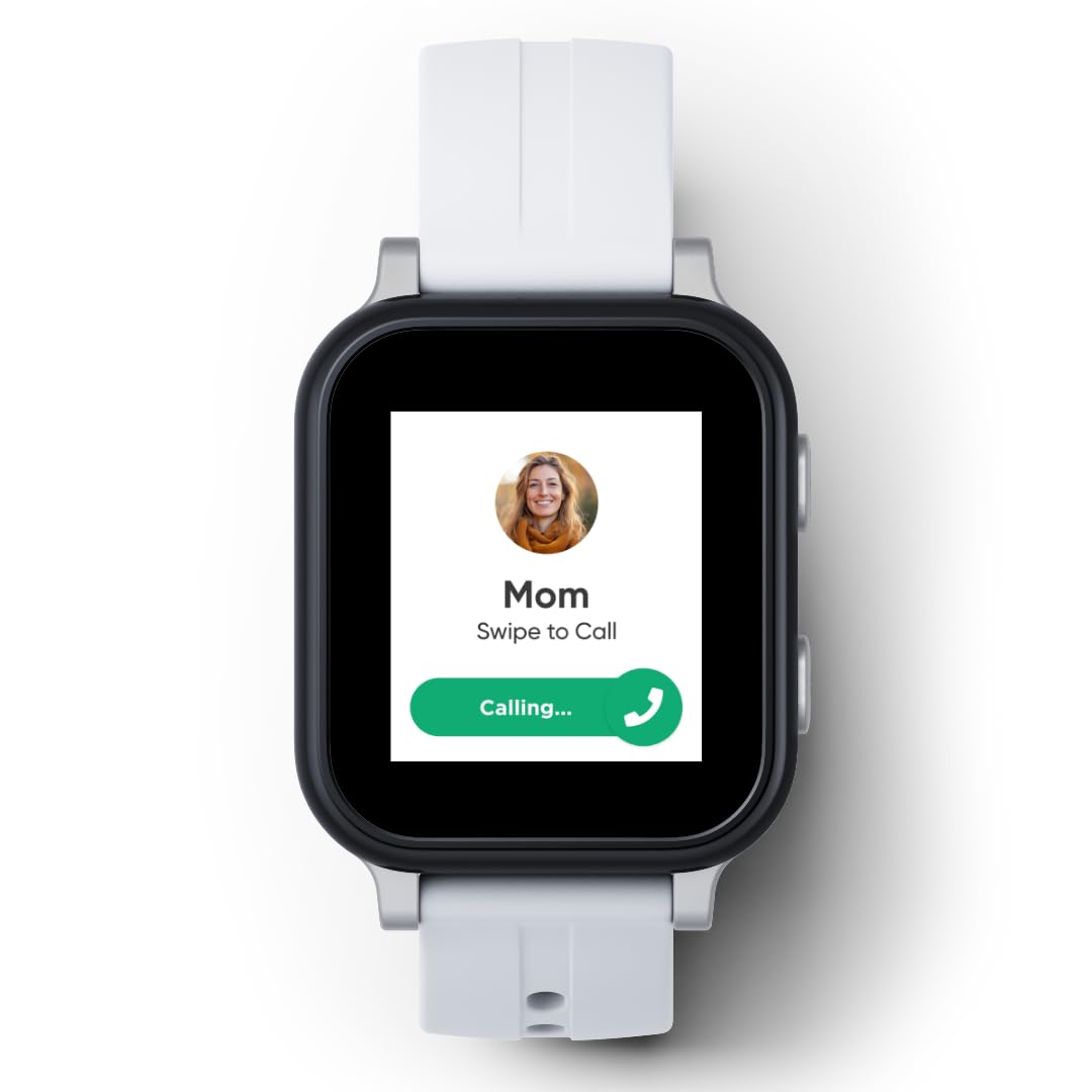 Gabb Watch 3e - GPS Tracker for Kids, Digital Smart Watch, No Social Media or Internet, Fees Required (Silver)