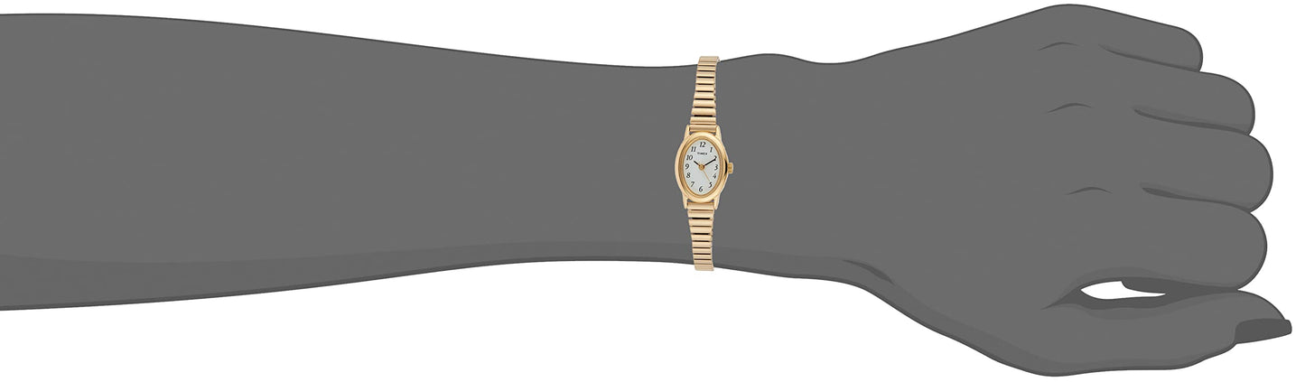 Timex Women's T21872 Cavatina Gold-Tone Stainless Steel Expansion Band Watch