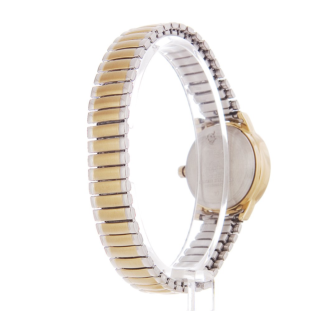 Timex Women's Easy Reader 25mm Watch – Two-Tone Case White Dial with Two-Tone Expansion Band