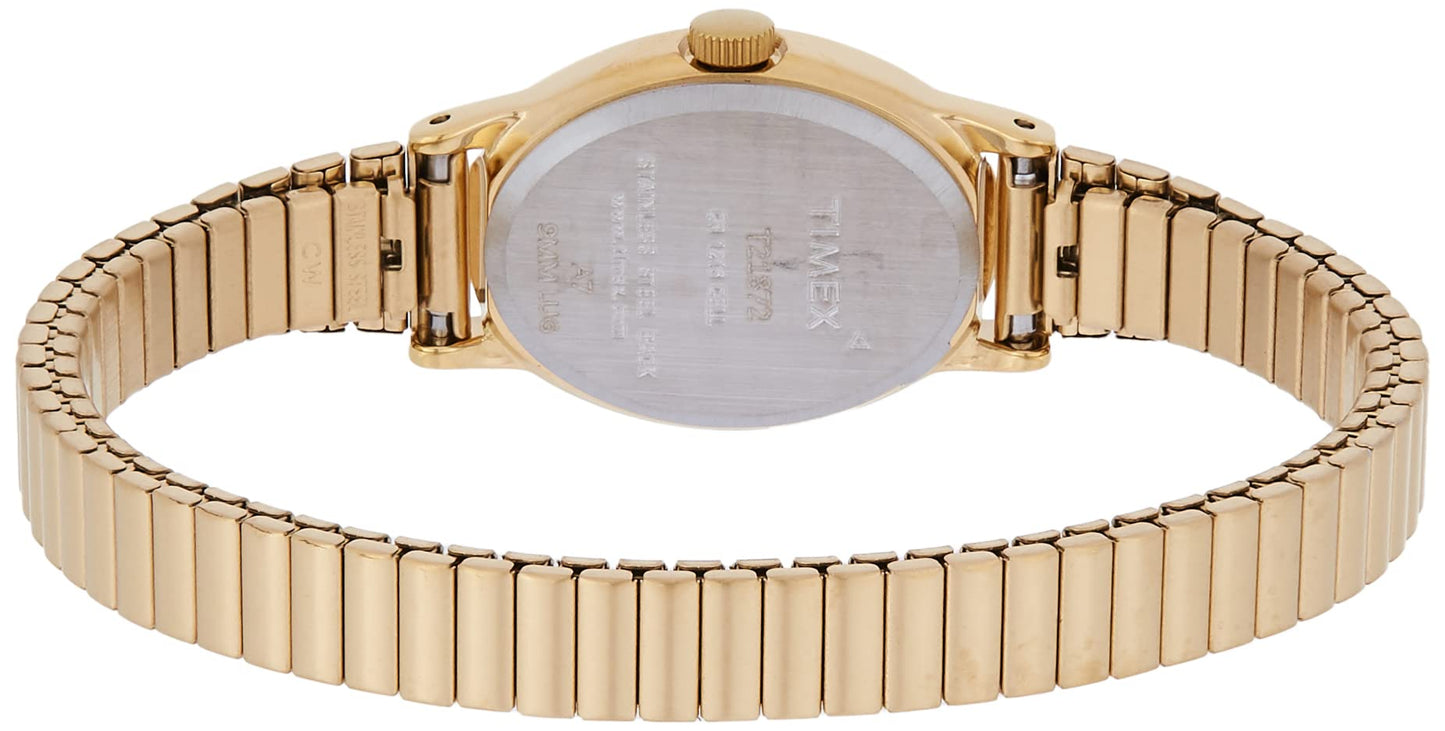 Timex Women's T21872 Cavatina Gold-Tone Stainless Steel Expansion Band Watch