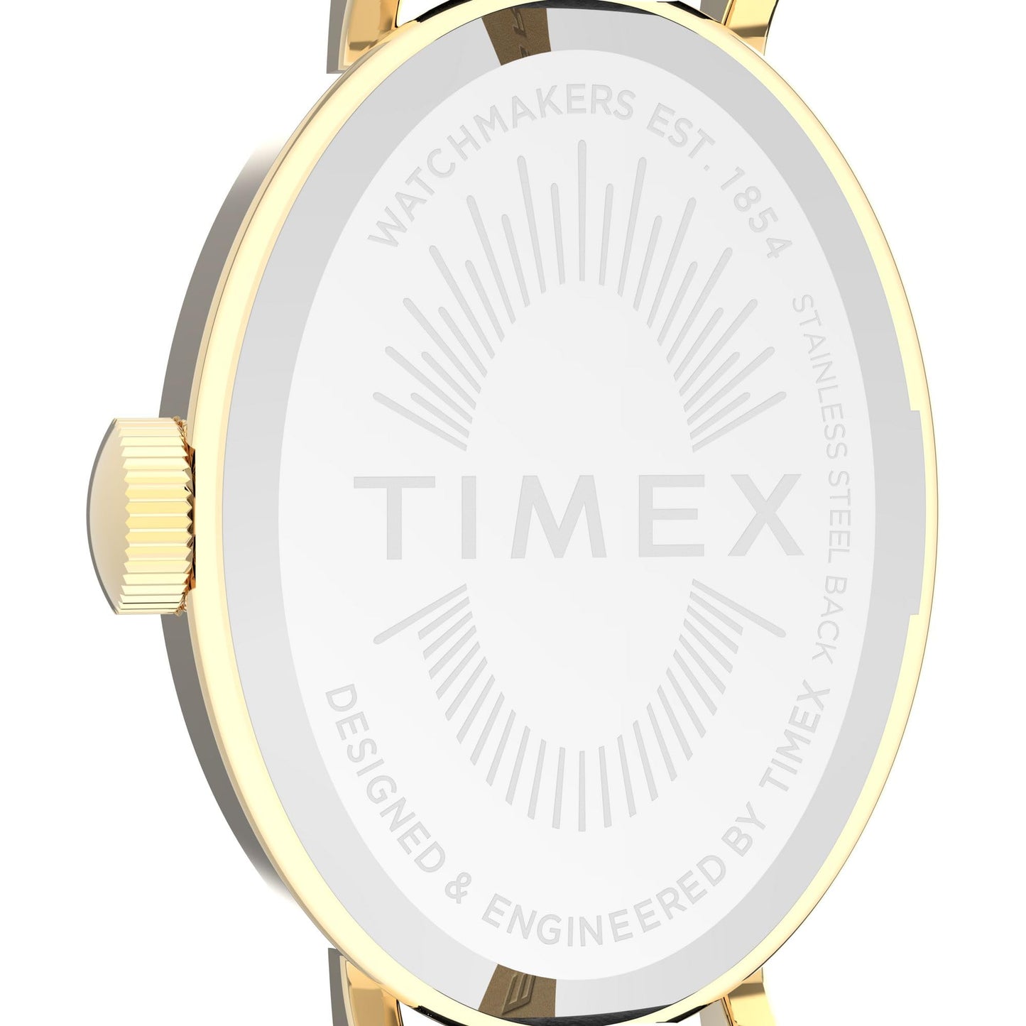 Timex Women's Cavatina 19mm Watch - Black Strap White Dial Gold-Tone Case