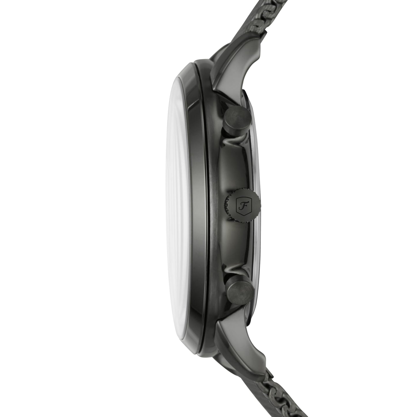 Fossil Men's Neutra Quartz Stainless Steel Mesh Chronograph Watch, Analog Watches for Men, Color: Smoke (Model: FS5699)