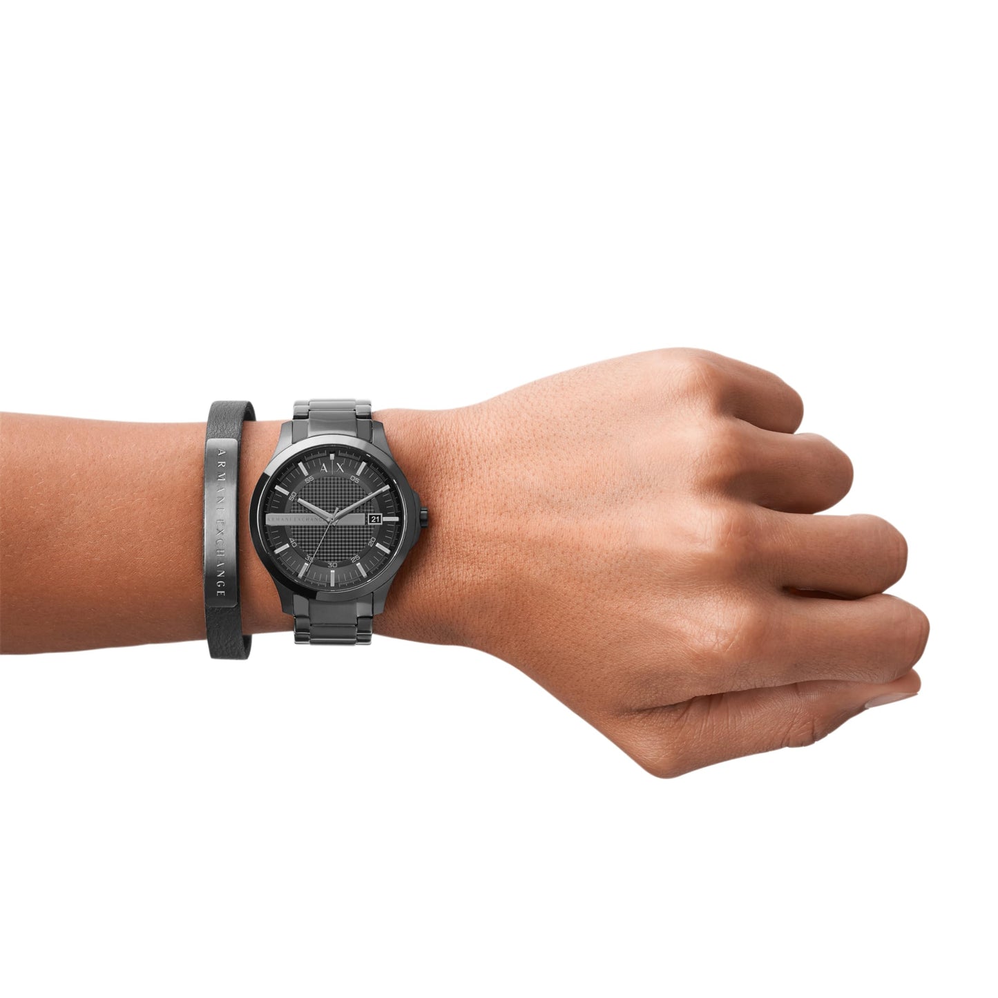 Armani Exchange A|X Men's Stainless Steel Watch & Bracelet Gift Set (Model: AX7101)