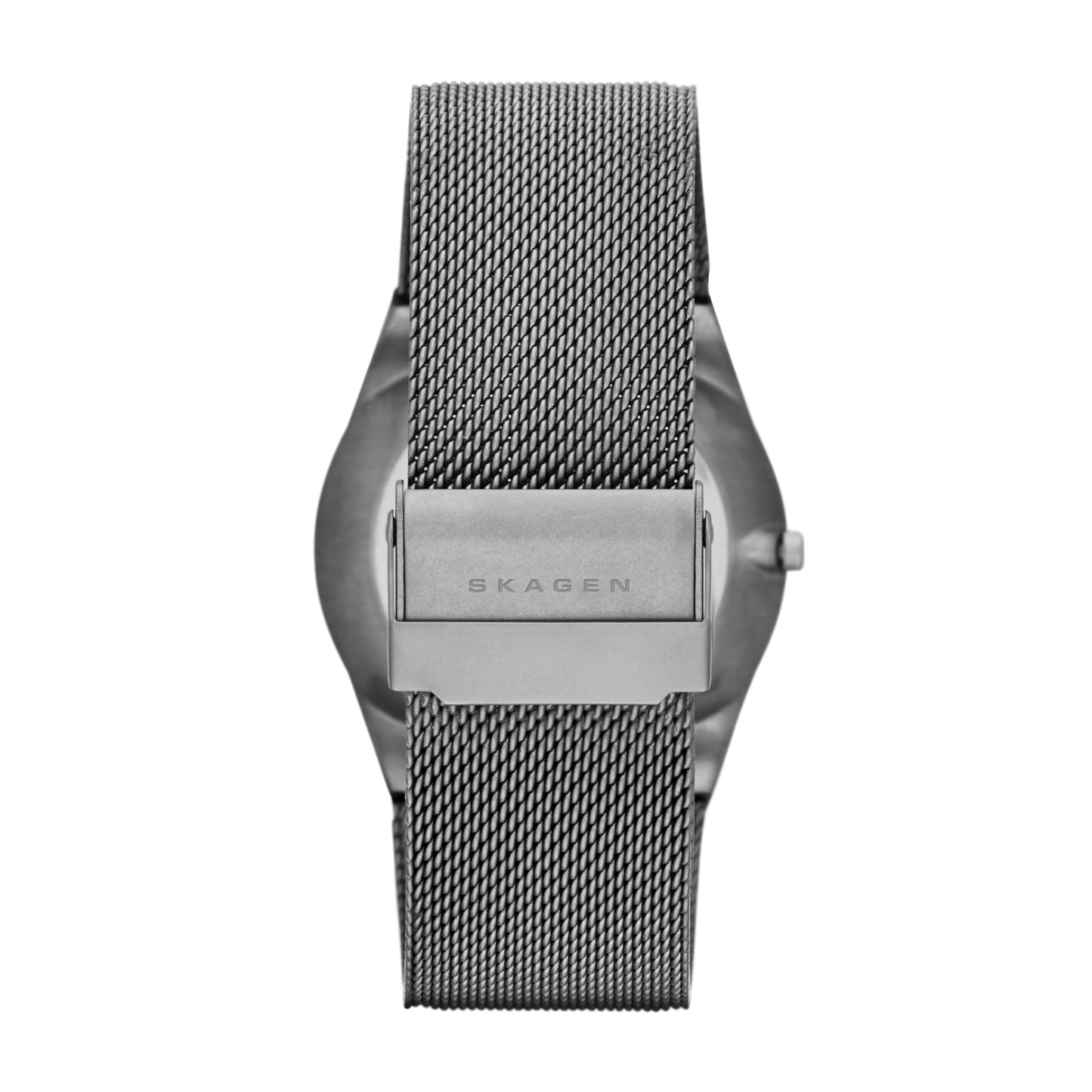 Skagen Men's Melbye Three-Hand Day Date Silver and Gray Titanium Mesh Band Watch (Model: SKW6078)
