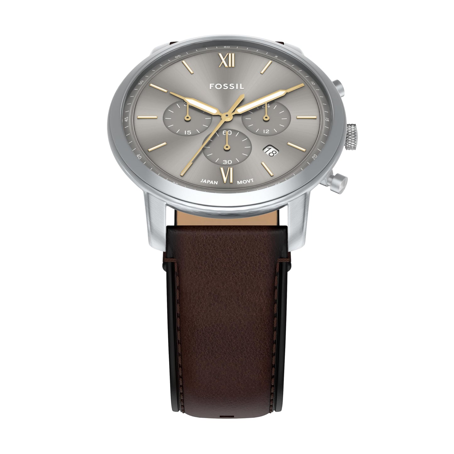 Fossil Men's Neutra Chronograph Brown Leather Watch (Model: FS6129)