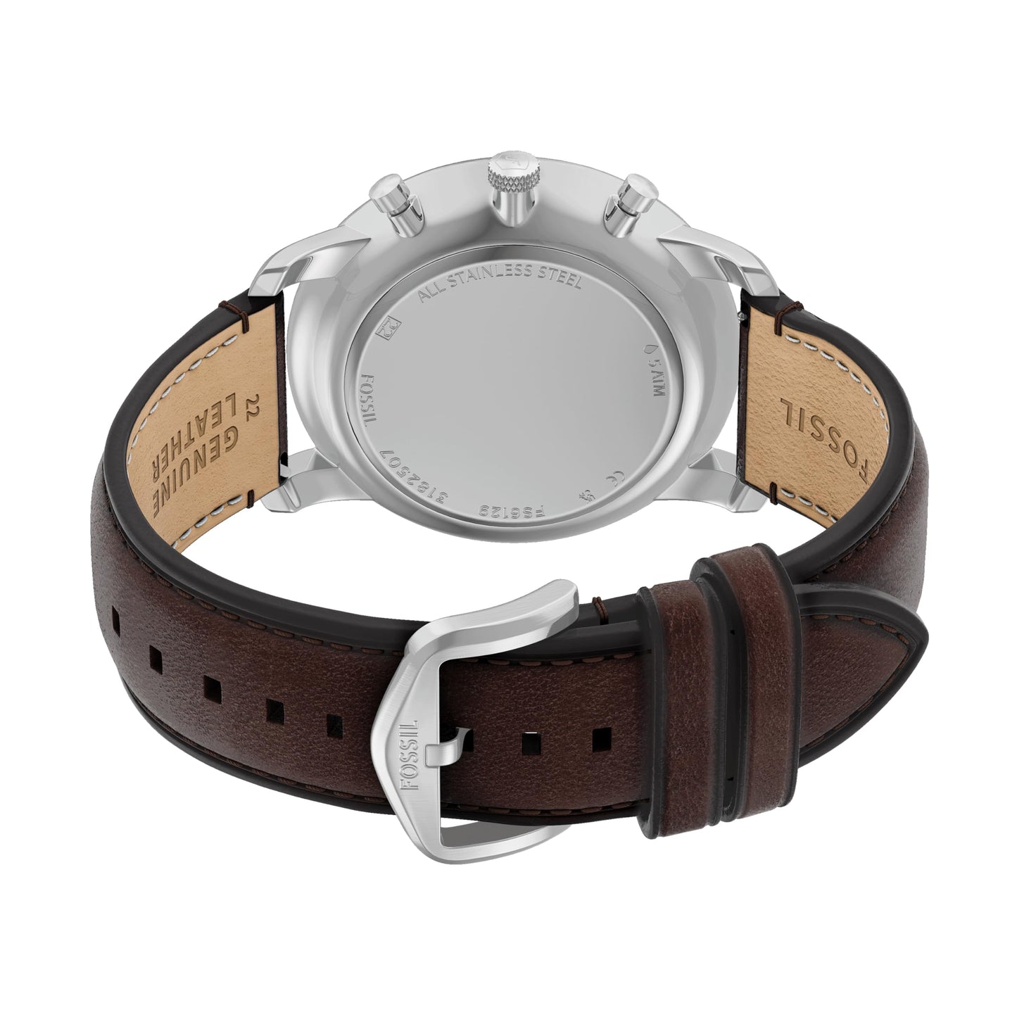 Fossil Men's Neutra Chronograph Brown Leather Watch (Model: FS6129)