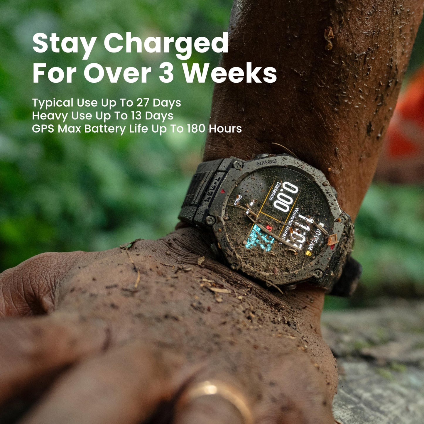 Amazfit T-Rex 3 Outdoor Smart Watch 48mm AMOLED Display, Offline Maps & Navigation, 6 Satellite Systems Dual Band GPS, 27 Days Battery Life, 170+ Sports Mode, 45m Freediving for Android, iPhone