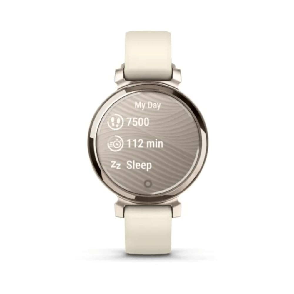 Garmin Lily 2, Small and Stylish Smartwatch, Hidden Display, Patterned Lens, Up to 5 Days Battery Life, Coconut
