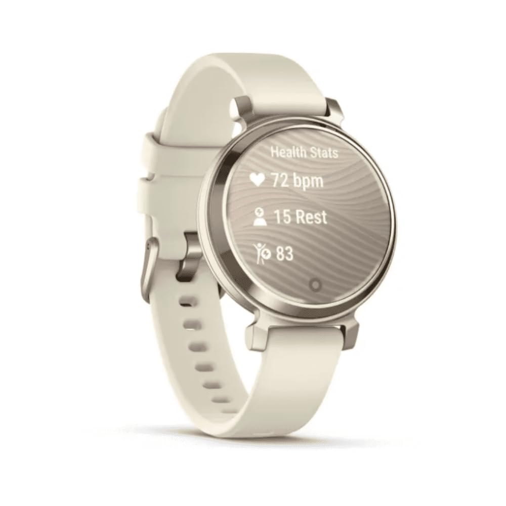 Garmin Lily 2, Small and Stylish Smartwatch, Hidden Display, Patterned Lens, Up to 5 Days Battery Life, Coconut