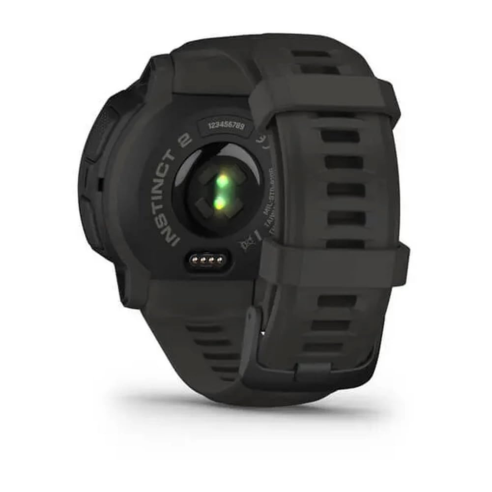 Garmin Instinct 2, Rugged Outdoor Watch with GPS, Built for All Elements, Multi-GNSS Support, Tracback Routing and More, Graphite - 010-02626-10