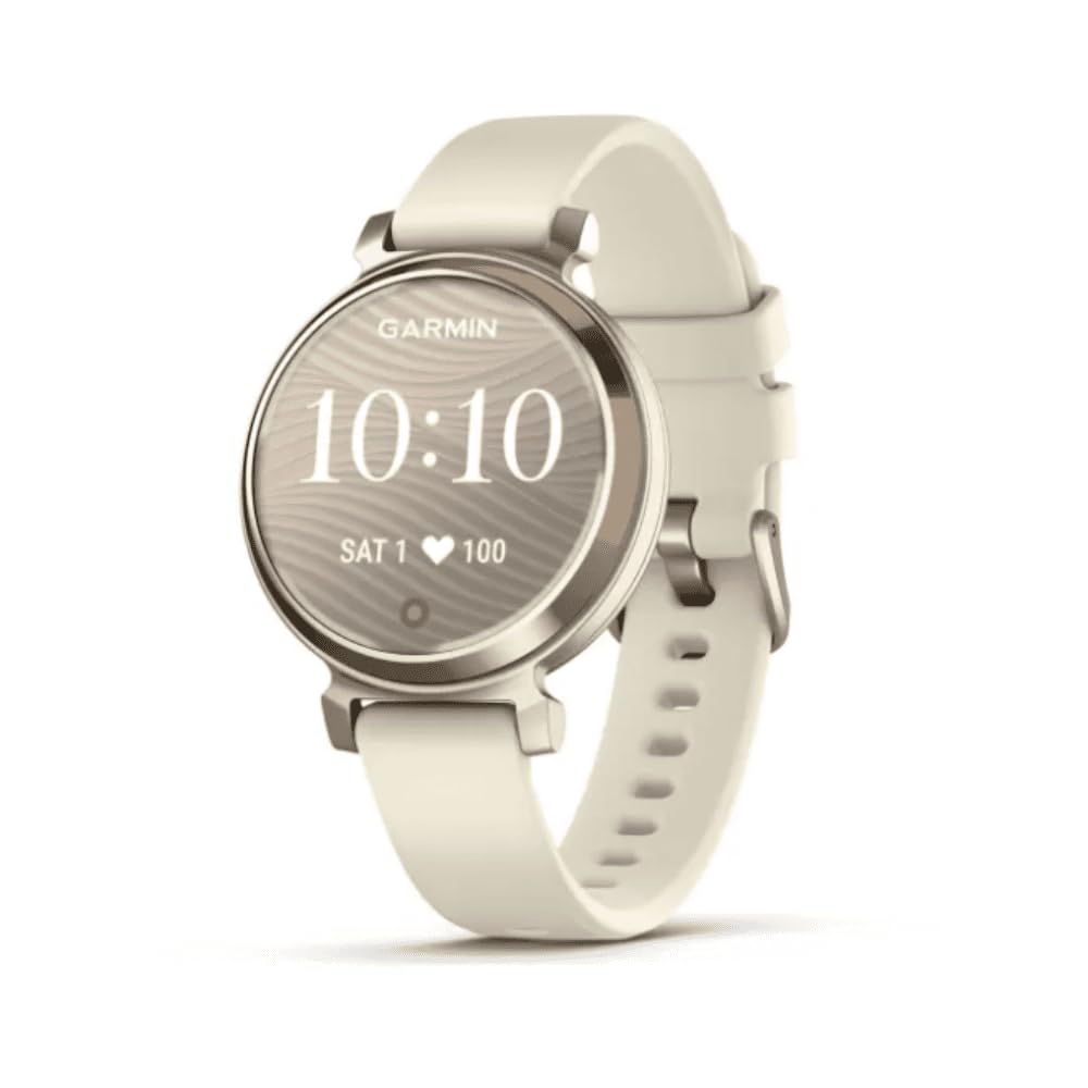 Garmin Lily 2, Small and Stylish Smartwatch, Hidden Display, Patterned Lens, Up to 5 Days Battery Life, Coconut