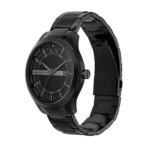 Armani Exchange A｜X Men's Black Stainless Steel Watch (Model: AX2104)