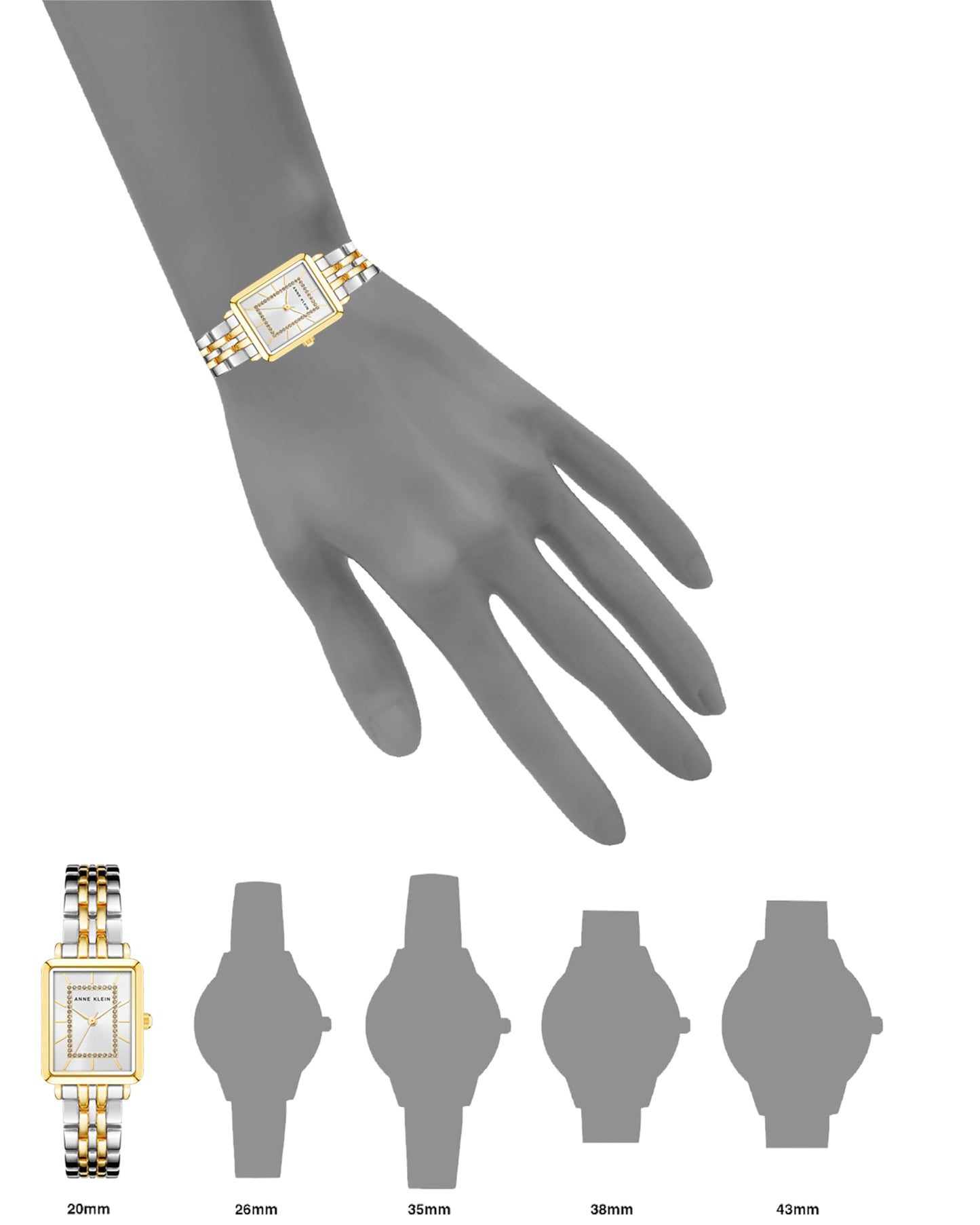 Anne Klein Women's Glitter Accented Bracelet Watch