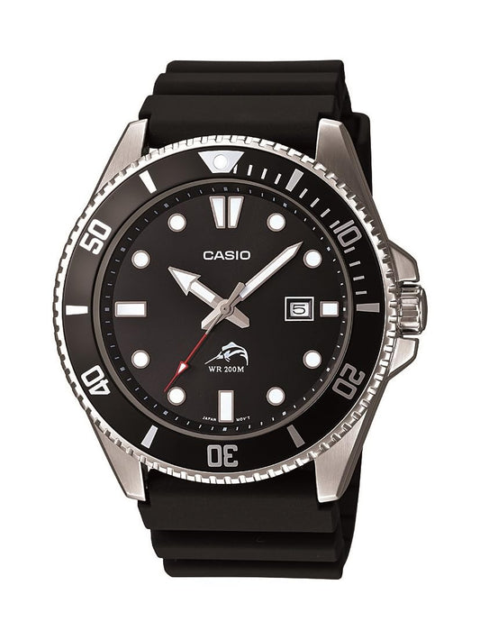 Casio Men's MDV106-1AV 200M Black Dive Watch (MDV106-1A)
