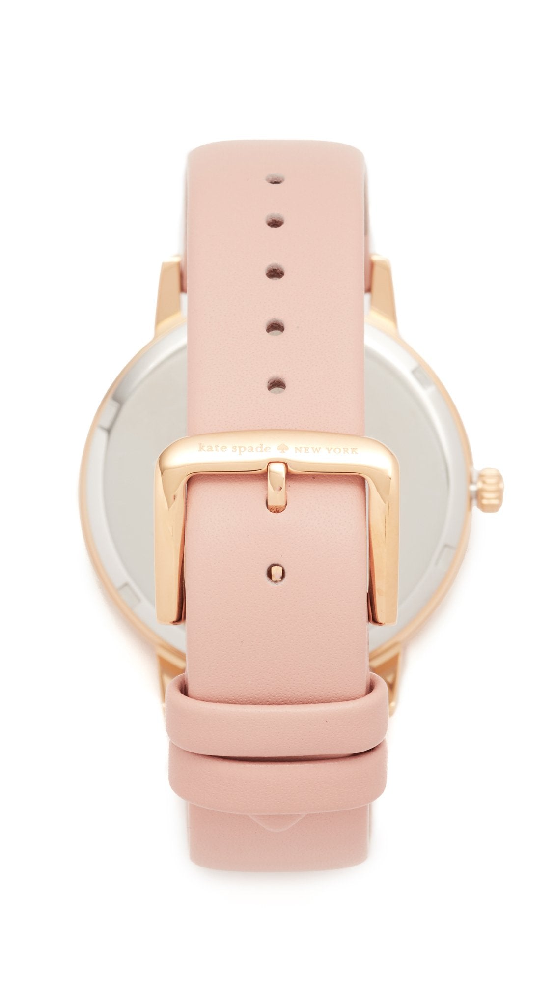 Kate Spade New York Women's Metro Quartz Stainless Steel and Leather Watch, Color: Rose Gold, Beige (Model: KSW1345)