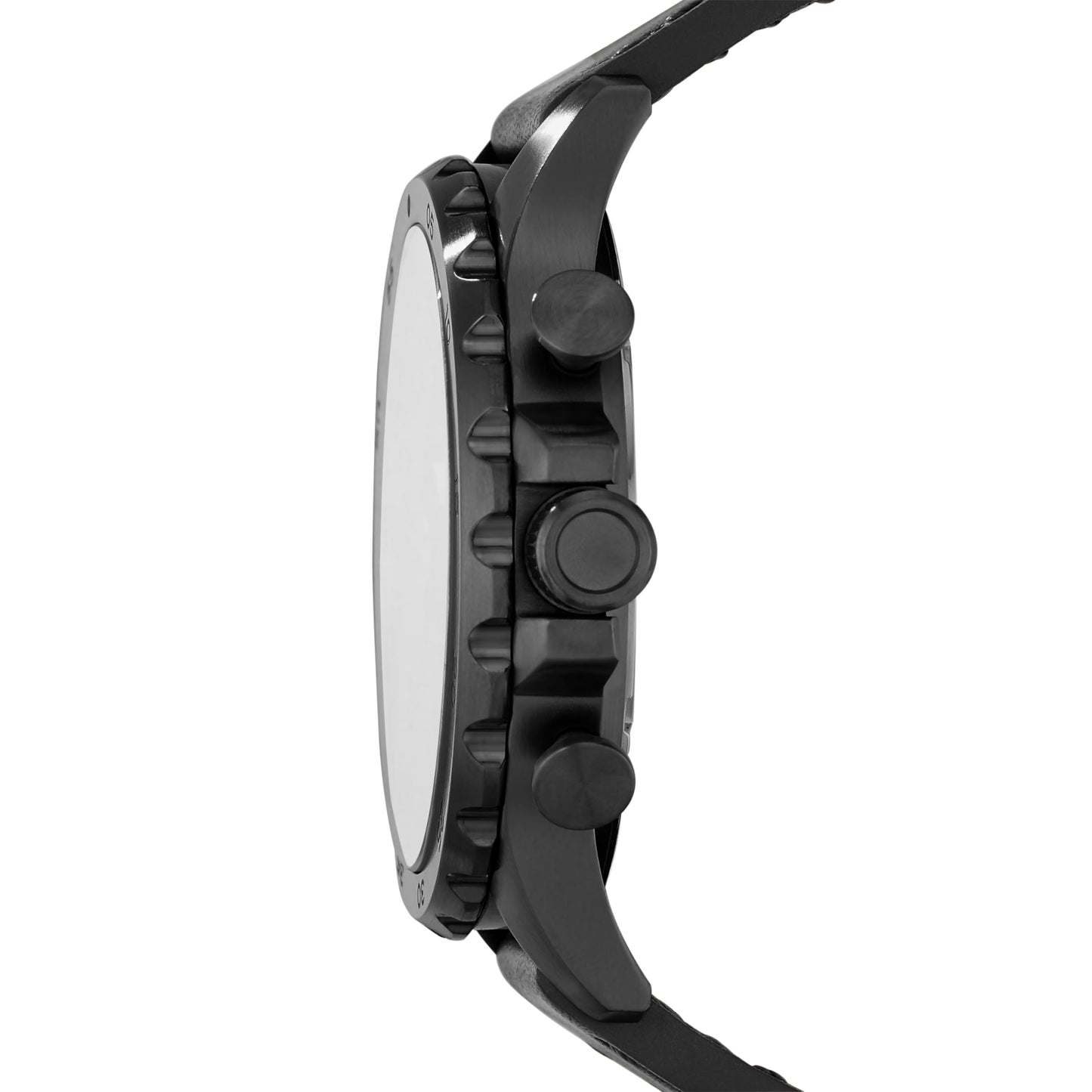 Fossil Men's Nate Quartz Stainless Steel Chronograph Watch, Smoke Gray (Model: JR1437)