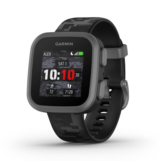 Garmin Bounce™, Kids Smartwatch, Two-Way Text and Voice Messaging, Location Tracking, Black Camo