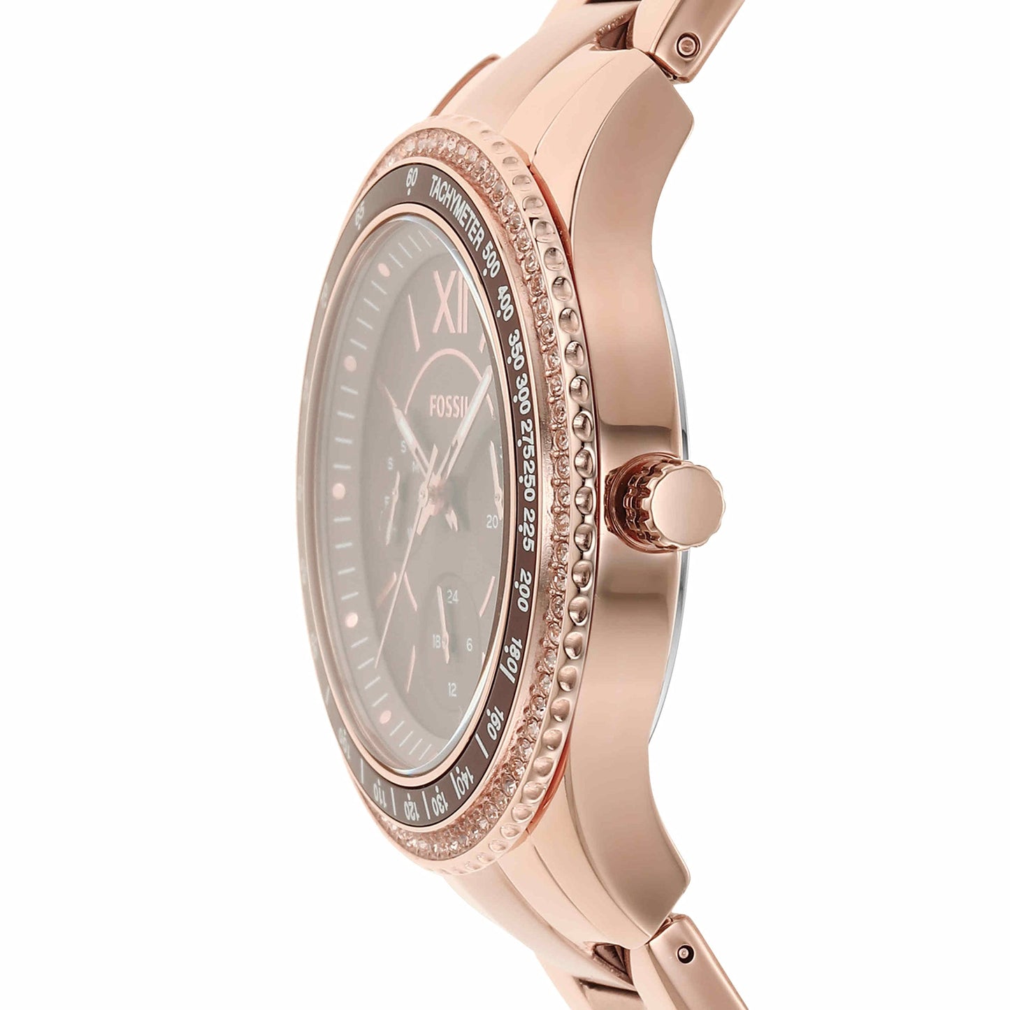 Fossil Women's Stella Sport Quartz Stainless Steel Multifunction Watch, Color: Rose Gold (Model: ES5109)